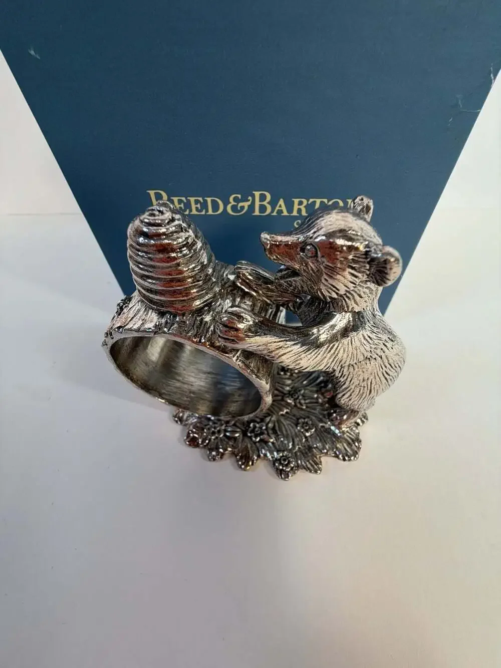 Reed & Barton The 1824 Collection Bear Napkin Ring 1827